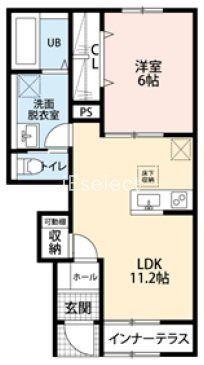 リーブルファイン四街道駅前(1LDK/1階)の間取り写真