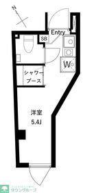 アムレア荻窪(ワンルーム/1階)の間取り写真
