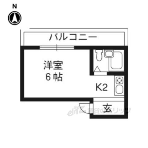 紫光ハイツ(1K/3階)の間取り写真