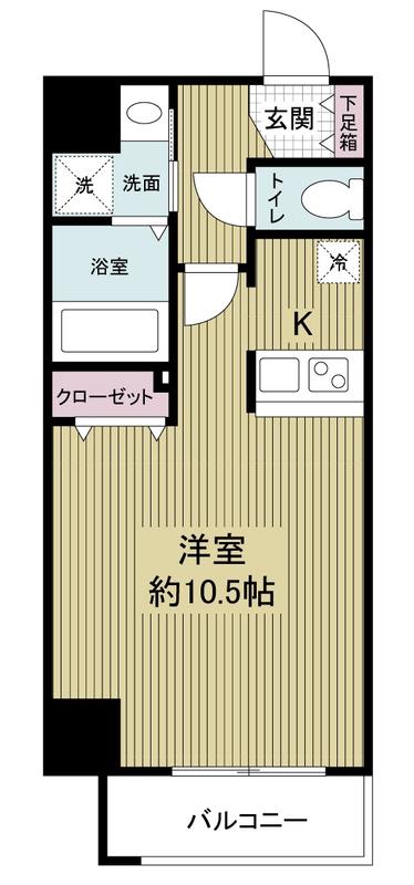 WILLDO松屋町(ワンルーム/8階)の間取り写真