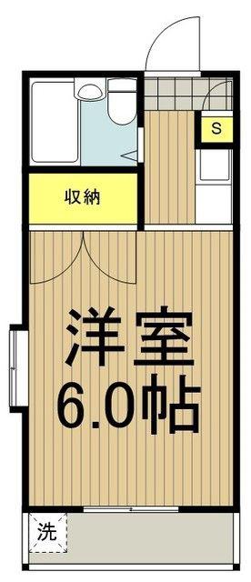 アーバンコート(ワンルーム/1階)の間取り写真
