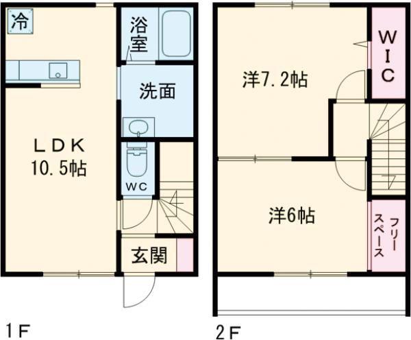 ルミナス(2LDK/1階)の間取り写真