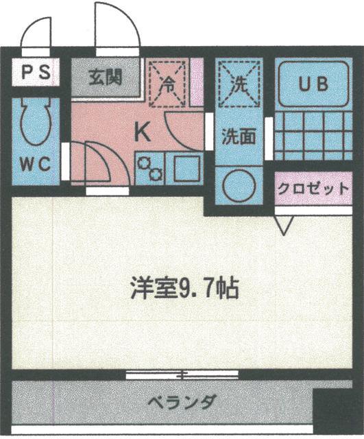 アイエスグランデ小机A(1K/5階)の間取り写真