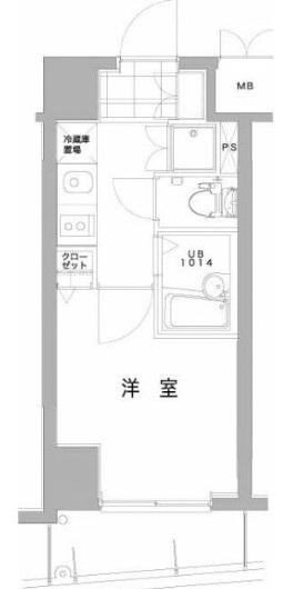 VERONA大井南 LUSSOGRANDE(1K/11階)の間取り写真