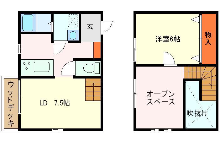 MASTERPIECE M.C.6(1LDK/1階)の間取り写真