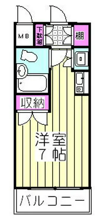 ホーユウコンフォルト西川口 8階階 間取り