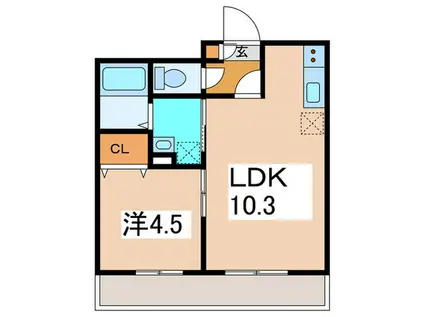 磯子区馬場町6番 計画(1LDK/2階)の間取り写真