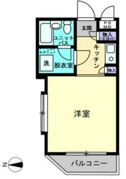 セザール第二西小山 4階階 間取り