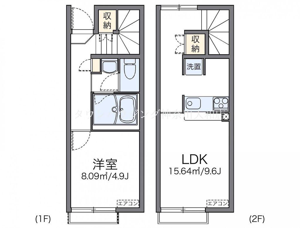 レオネクストグランデエスパシオ(1LDK/1階)の間取り写真