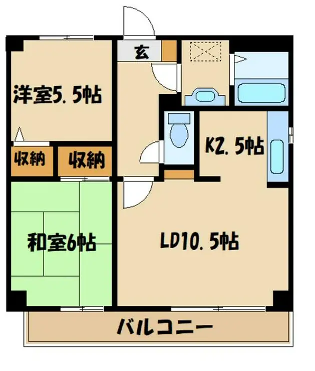 シルクロードハイツ 2階階 間取り