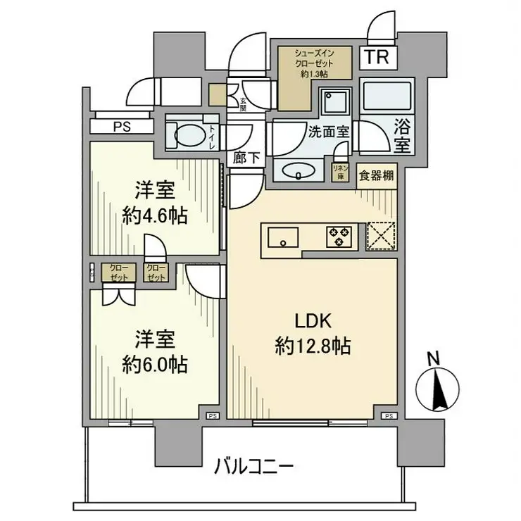 パークシティ中央湊 ザ タワー 24階階 間取り