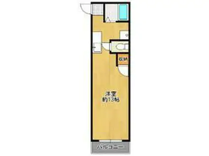 ドリームハウス(1K/4階)の間取り写真