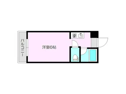 ロイヤル柴島(ワンルーム/4階)の間取り写真