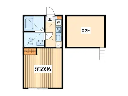 アザーレ・ソーニョ座間(1K/3階)の間取り写真