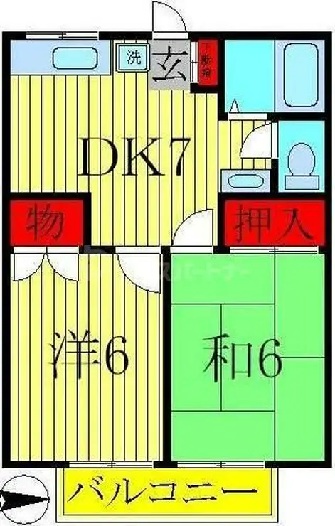 カントリーハウス 1階階 間取り