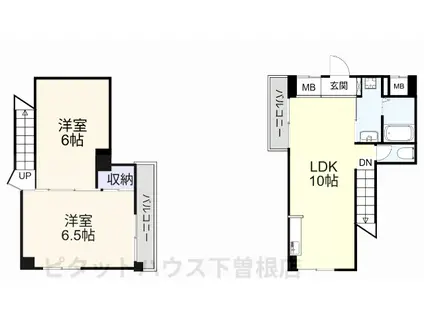 FORTUNA(2LDK/6階)の間取り写真