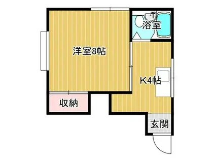 コーポ・アルファ(1K/1階)の間取り写真