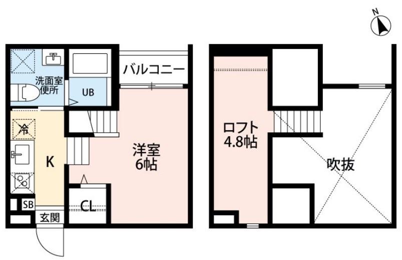 KIINO(ワンルーム/2階)の間取り写真