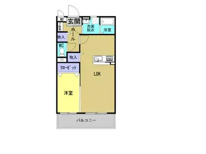 サンテメゾンIII(1LDK/3階)の間取り写真