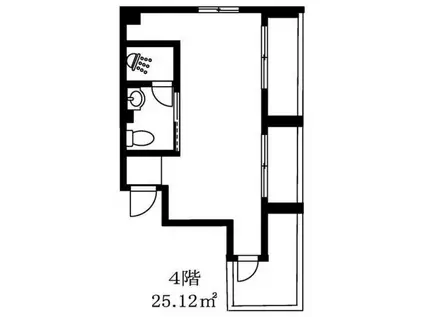 KSクレスト(ワンルーム/4階)の間取り写真