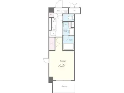 リヴァージュ大森(1K/4階)の間取り写真