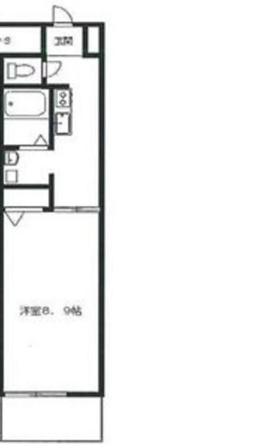 トリニティM3(1DK/2階)の間取り写真