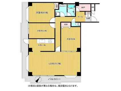 タック練馬北町(3LDK/2階)の間取り写真