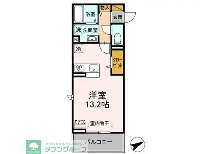 CONFORT U(ワンルーム/3階)の間取り写真