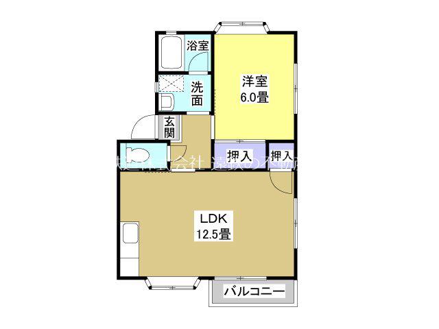 EXCEL.とあ.B(1LDK/1階)の間取り写真