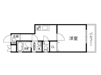 メゾン・ド・雅(1K/4階)の間取り写真