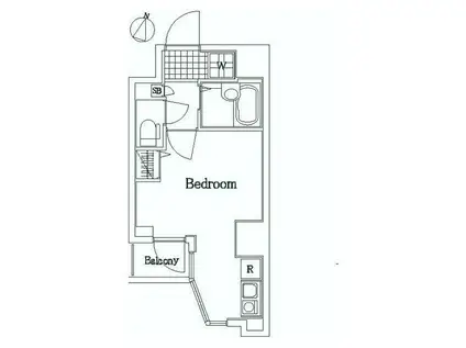 ミリオンプラザ目黒駅前(ワンルーム/3階)の間取り写真