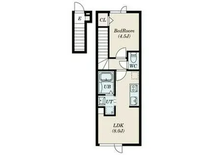 EFFORIA DYO(1LDK/2階)の間取り写真