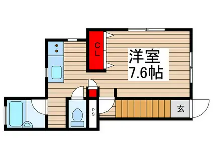 サンモール習志野(ワンルーム/2階)の間取り写真