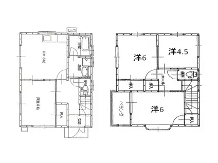 ＪＲ山陽本線 東福山駅 徒歩12分 2階建 築18年(4DK/1階)の間取り写真