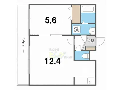 パティオ竹善(1LDK/2階)の間取り写真