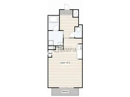 G・EXCEED(ワンルーム/5階)の間取り写真