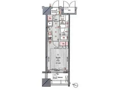 レグノ・フォルテ二番町(1K/8階)の間取り写真