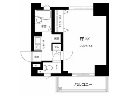 OLIO九段下(1K/6階)の間取り写真