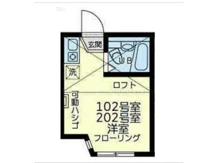 ユナイトエルリンガー(ワンルーム/1階)の間取り写真
