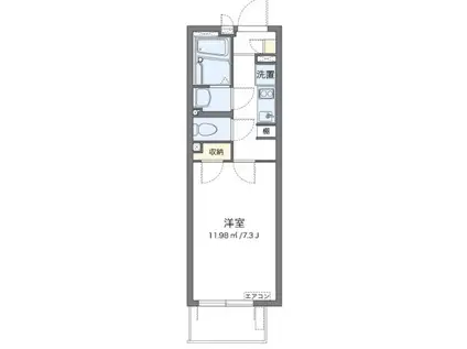 レオネクスト彰(1K/1階)の間取り写真