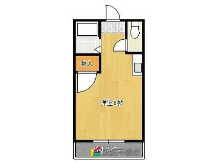 ウイング基山(ワンルーム/1階)の間取り写真