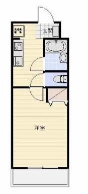 エザンス(1K/3階)の間取り写真