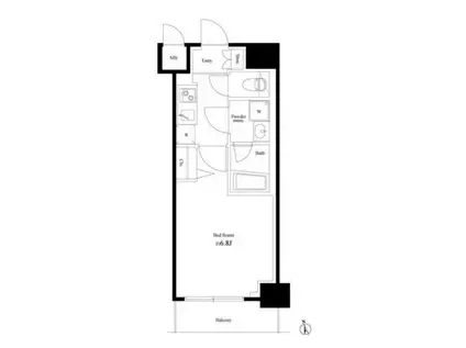 メインステージ川崎VIIIヴィアート(1K/4階)の間取り写真