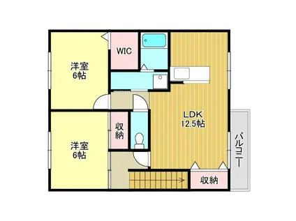 アビタシオン南大岡(2LDK/2階)の間取り写真