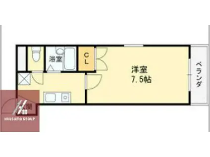 メゾン尾上(1K/7階)の間取り写真