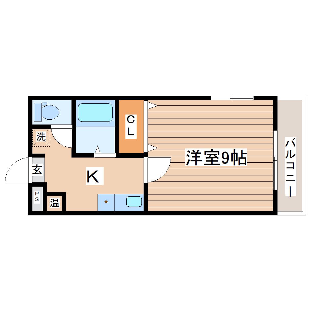 BLDクリエートI(1K/4階)の間取り写真