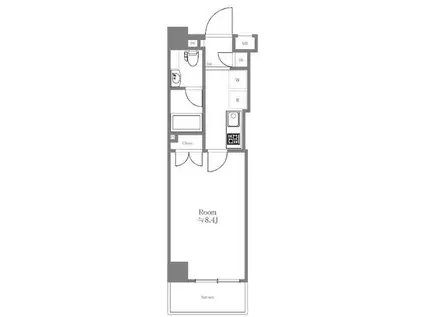 SYFORME MORISHITAII(1K/4階)の間取り写真