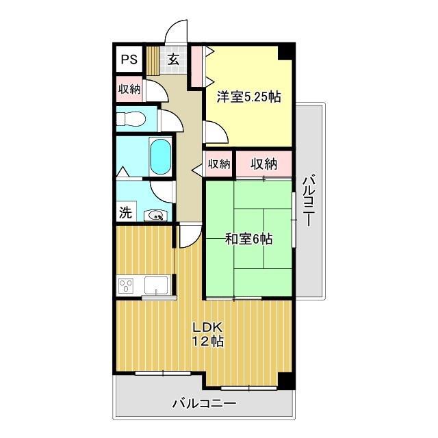 フォーシーズンI(2LDK/3階)の間取り写真