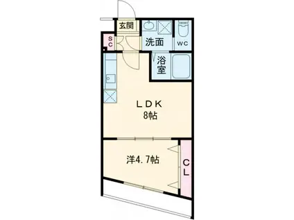 ARCA嵯峨嵐山(1LDK/3階)の間取り写真