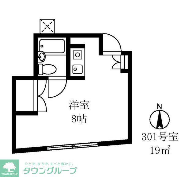 グラン高円寺(ワンルーム/3階)の間取り写真